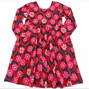 Hanna Andersson “soft skater” long sleeved pocket dress - NEW!